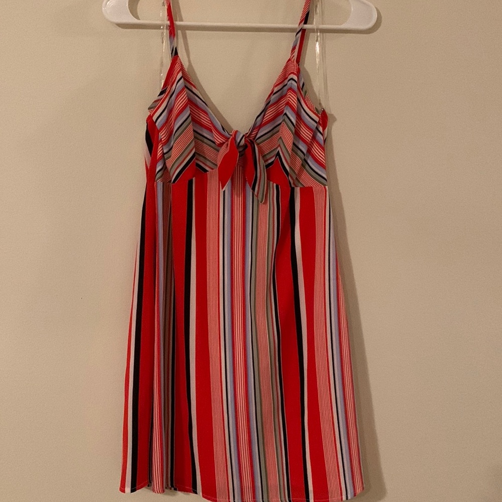 Stripped mini dress